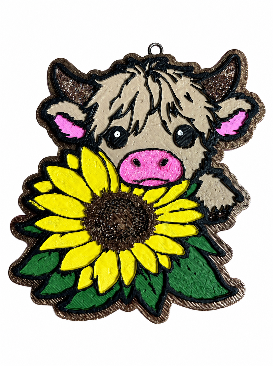 Cow sunflower freshie